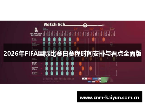 2026年FIFA国际比赛日赛程时间安排与看点全面版 2026年FIFA国际比赛日赛程时间安排与看点全面版
